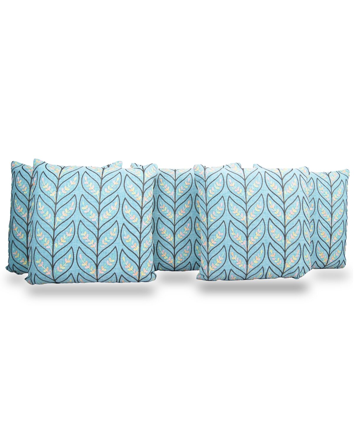 Blue Jute and Embroidery2(Jute With Self Embriodery)