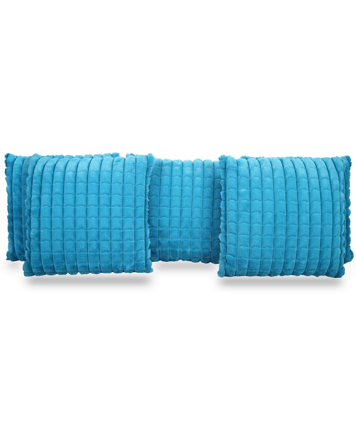 Blue fluffy Ultrasoft Cushion Covers 2