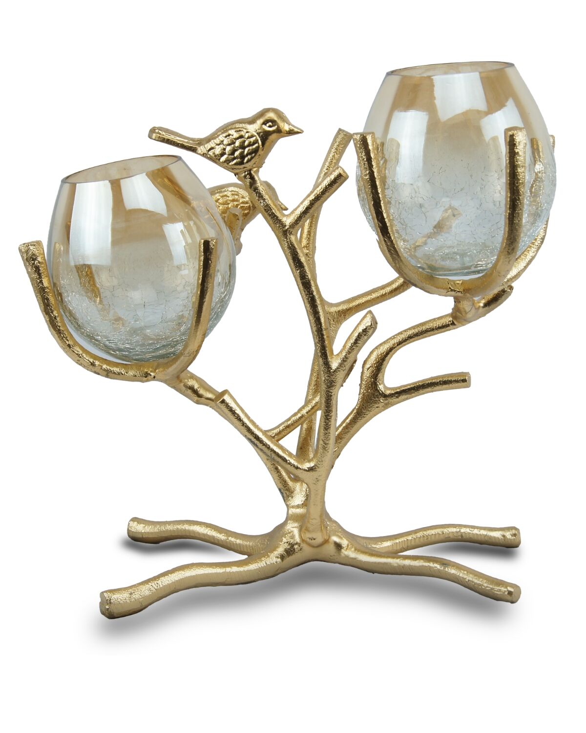 Candle stand with Two Glass pots 1