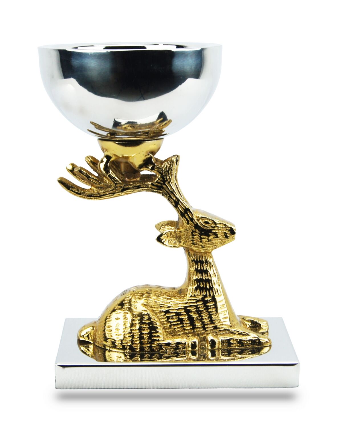 Golden Silver Dear Bowl 4