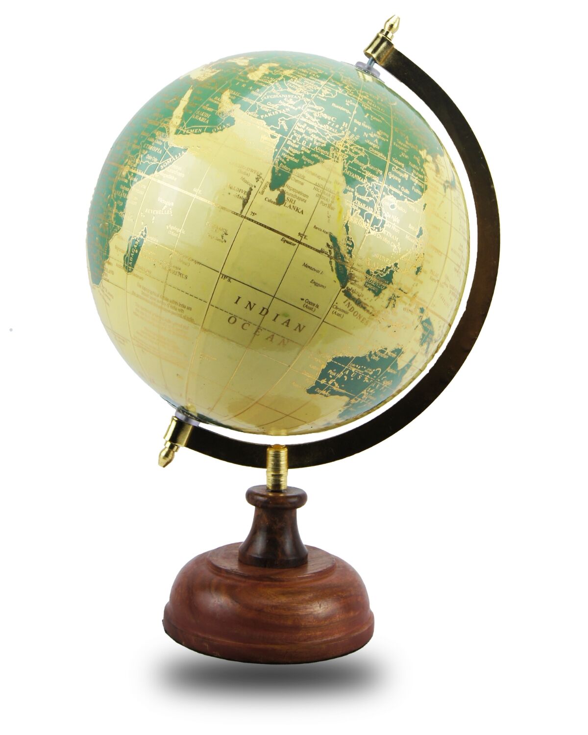 Ivory Golden Globewith wooden base 2