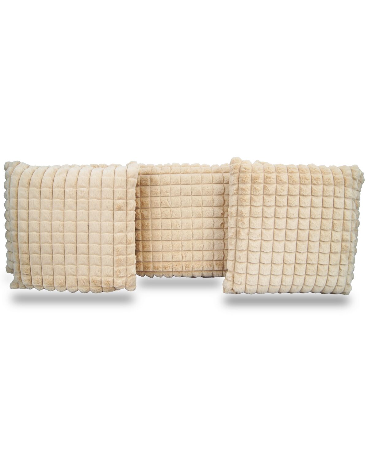 Ivory fluffy Ultrasoft Cushion Covers 2