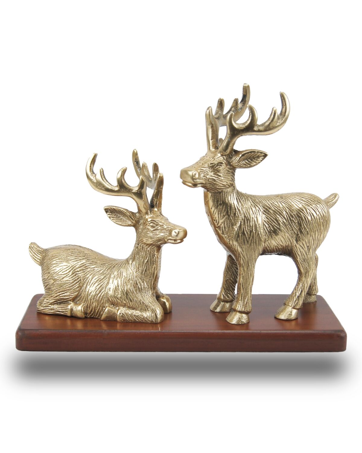 Two Deers with wooden base 1