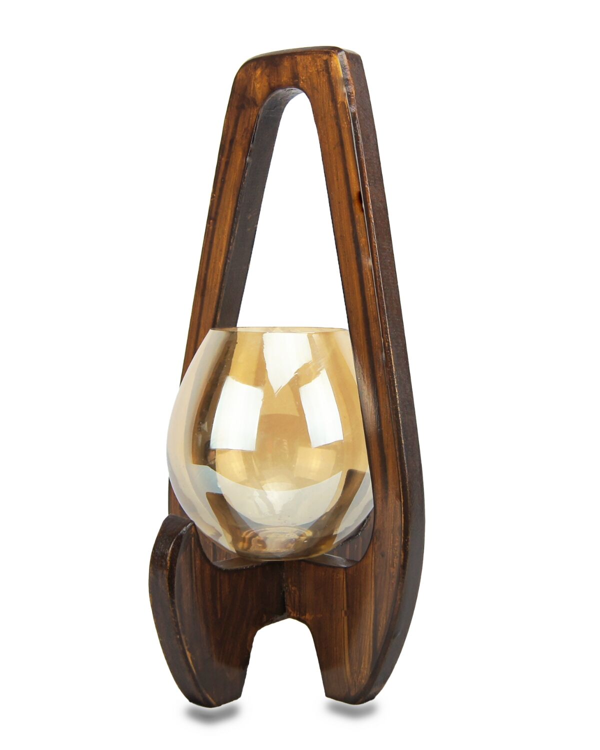 Wooden Lantern One pot candle stand 2