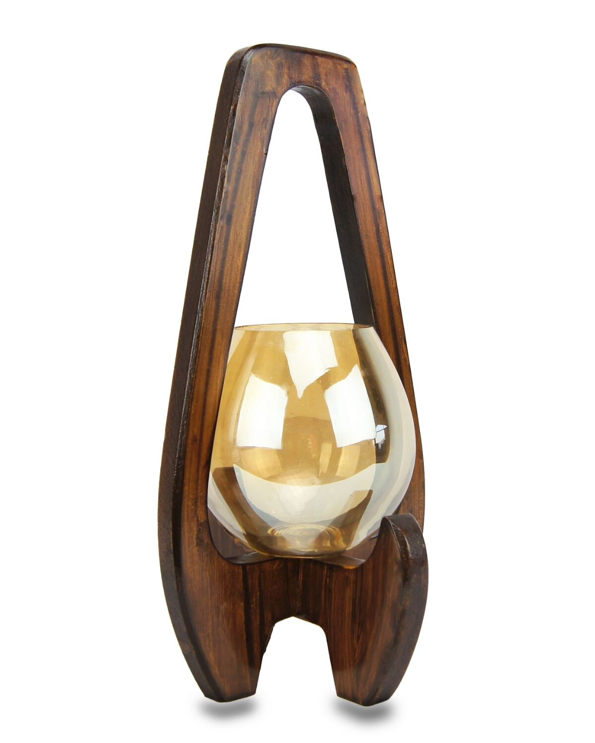 Wooden Lantern One pot candle stand 3