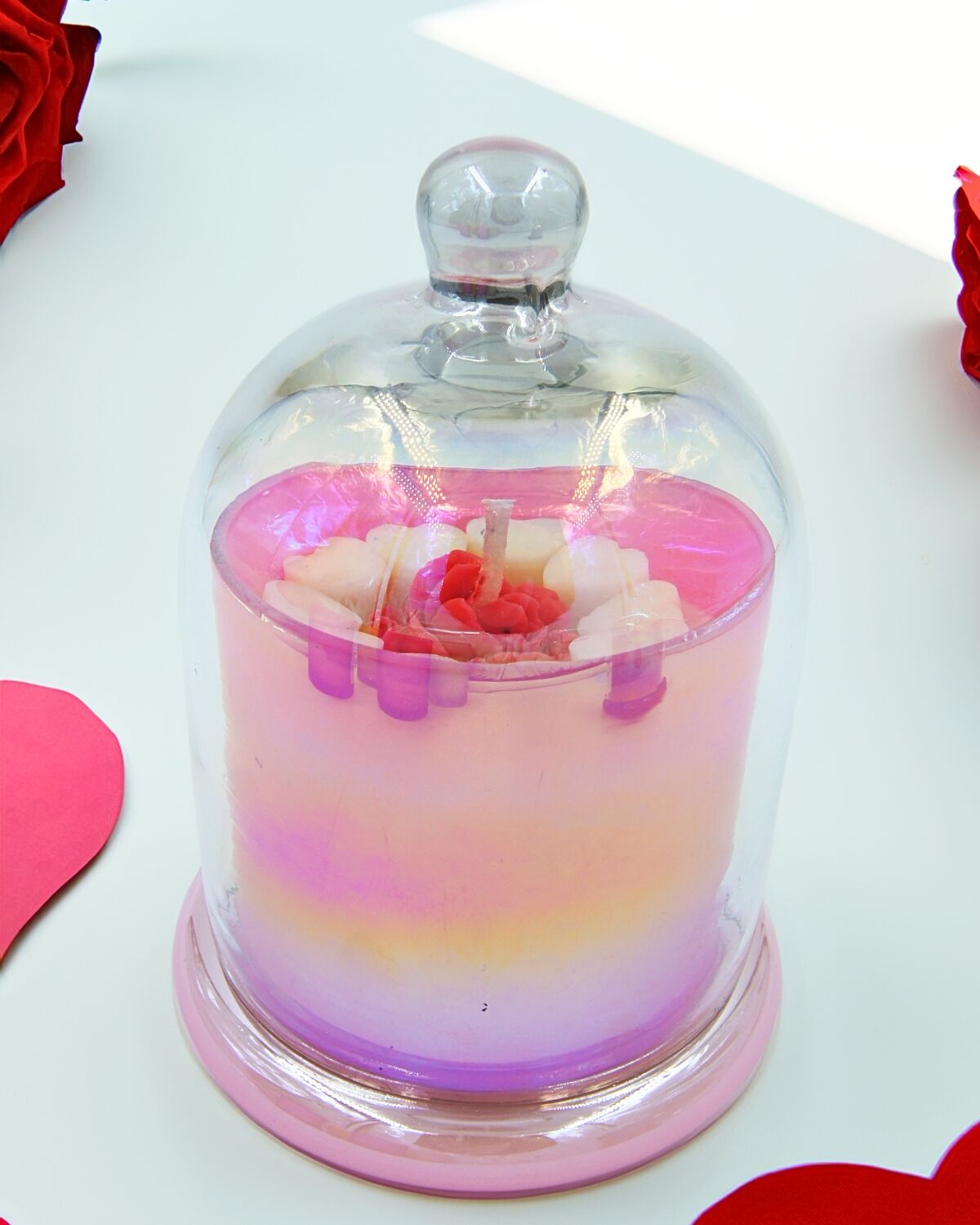 White Heartsand Red rose1